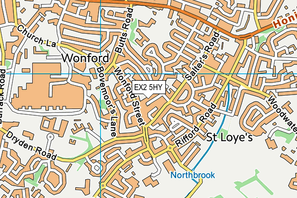 EX2 5HY map - OS VectorMap District (Ordnance Survey)