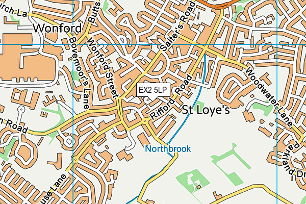 EX2 5LP map - OS VectorMap District (Ordnance Survey)