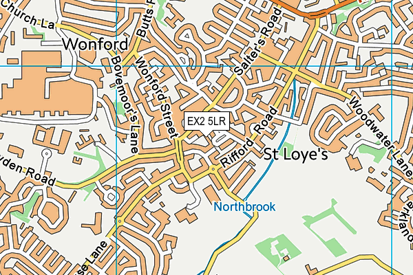 EX2 5LR map - OS VectorMap District (Ordnance Survey)