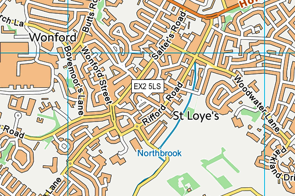 EX2 5LS map - OS VectorMap District (Ordnance Survey)