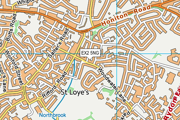 EX2 5NG map - OS VectorMap District (Ordnance Survey)