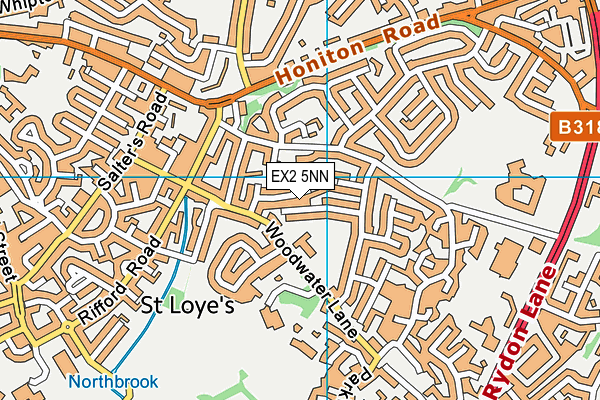 EX2 5NN map - OS VectorMap District (Ordnance Survey)