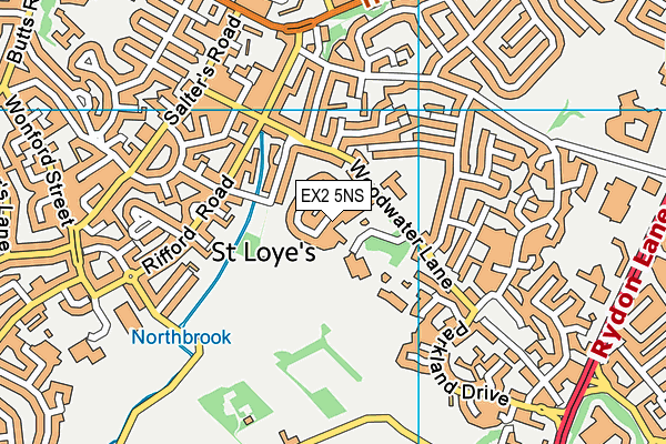 EX2 5NS map - OS VectorMap District (Ordnance Survey)