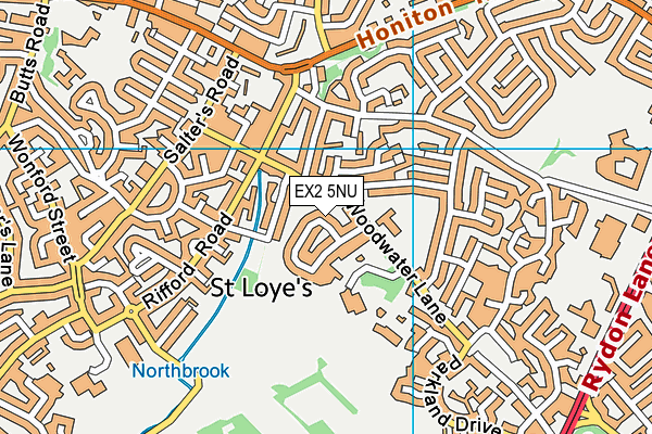 EX2 5NU map - OS VectorMap District (Ordnance Survey)