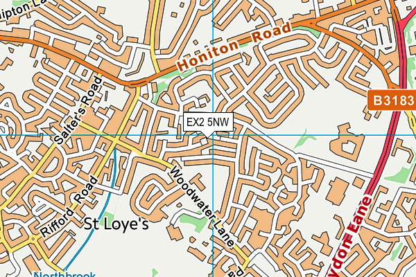 EX2 5NW map - OS VectorMap District (Ordnance Survey)
