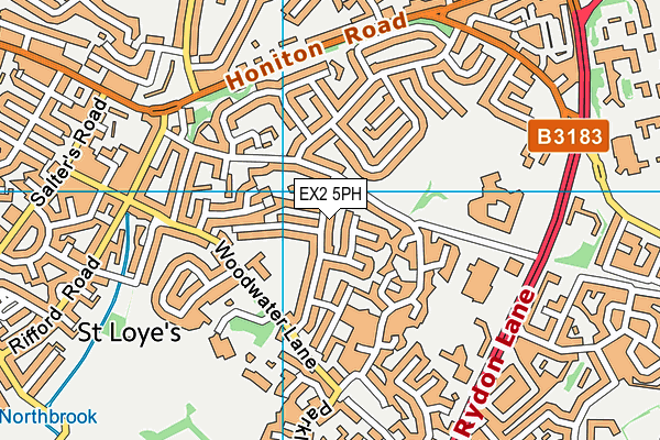 EX2 5PH map - OS VectorMap District (Ordnance Survey)