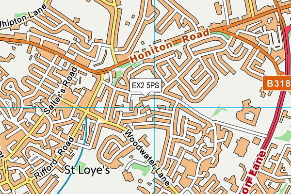 EX2 5PS map - OS VectorMap District (Ordnance Survey)