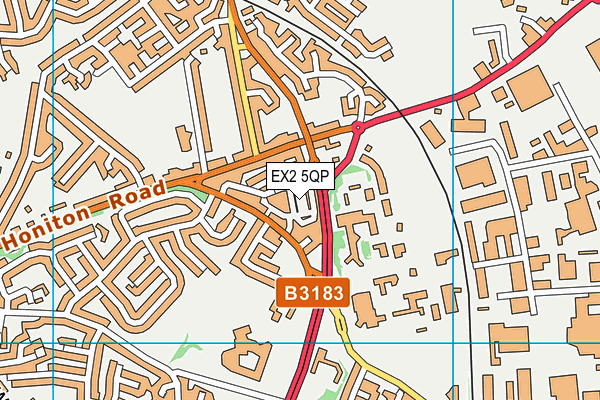 EX2 5QP map - OS VectorMap District (Ordnance Survey)