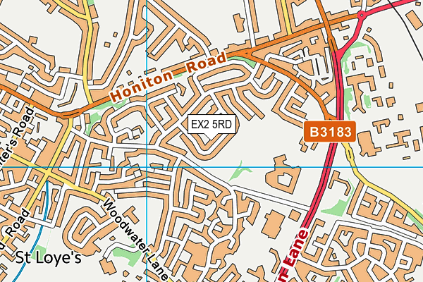 EX2 5RD map - OS VectorMap District (Ordnance Survey)