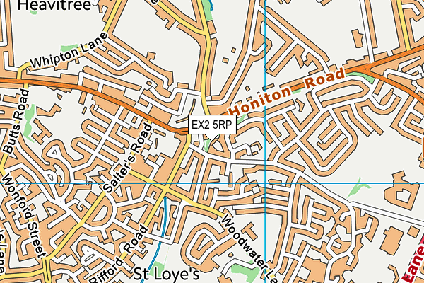 EX2 5RP map - OS VectorMap District (Ordnance Survey)