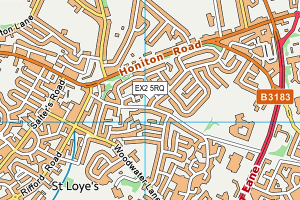 EX2 5RQ map - OS VectorMap District (Ordnance Survey)