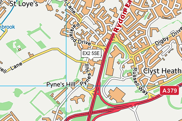 EX2 5SE map - OS VectorMap District (Ordnance Survey)