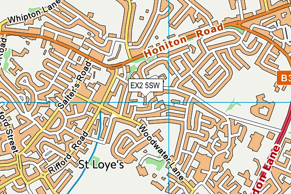 EX2 5SW map - OS VectorMap District (Ordnance Survey)