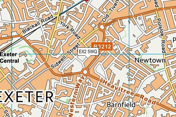 EX2 5WQ map - OS VectorMap District (Ordnance Survey)