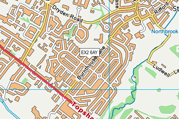 Wynstream Primary School Academy map (EX2 6AY) - OS VectorMap District (Ordnance Survey)