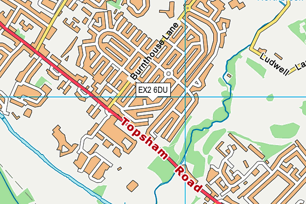 EX2 6DU map - OS VectorMap District (Ordnance Survey)