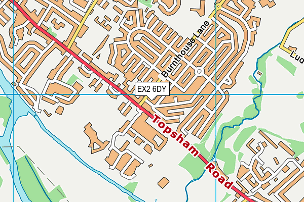 EX2 6DY map - OS VectorMap District (Ordnance Survey)