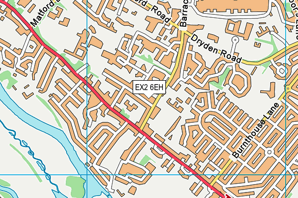 EX2 6EH map - OS VectorMap District (Ordnance Survey)
