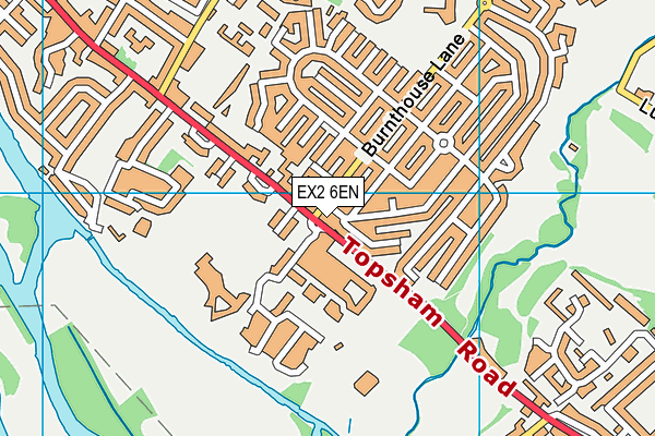 EX2 6EN map - OS VectorMap District (Ordnance Survey)