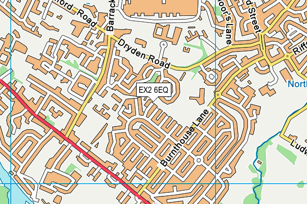 EX2 6EQ map - OS VectorMap District (Ordnance Survey)