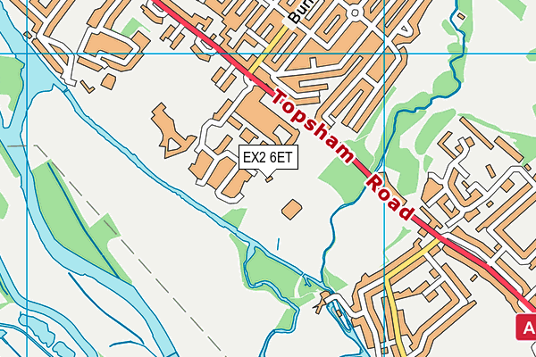 EX2 6ET map - OS VectorMap District (Ordnance Survey)