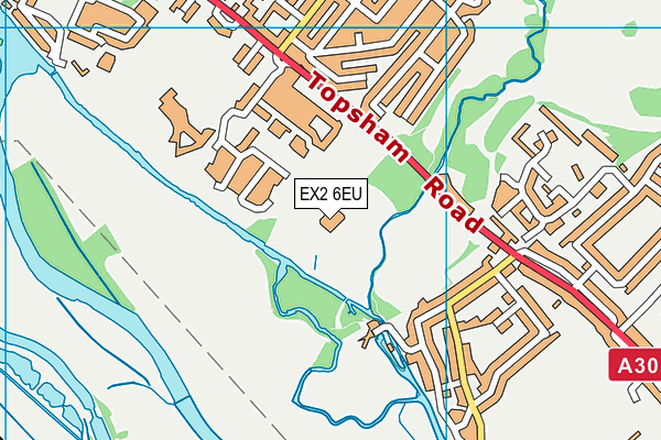 EX2 6EU map - OS VectorMap District (Ordnance Survey)