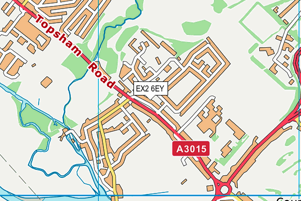 EX2 6EY map - OS VectorMap District (Ordnance Survey)