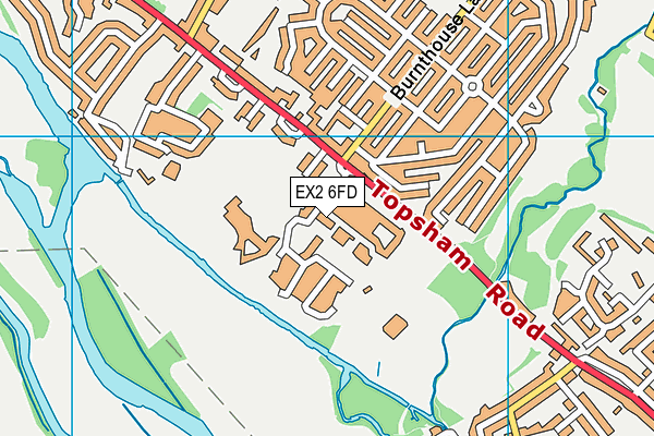 EX2 6FD map - OS VectorMap District (Ordnance Survey)