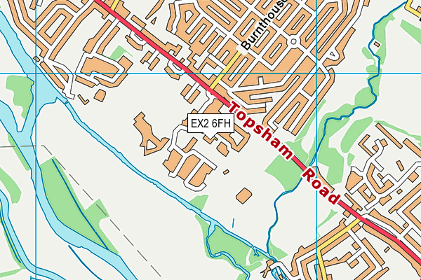EX2 6FH map - OS VectorMap District (Ordnance Survey)