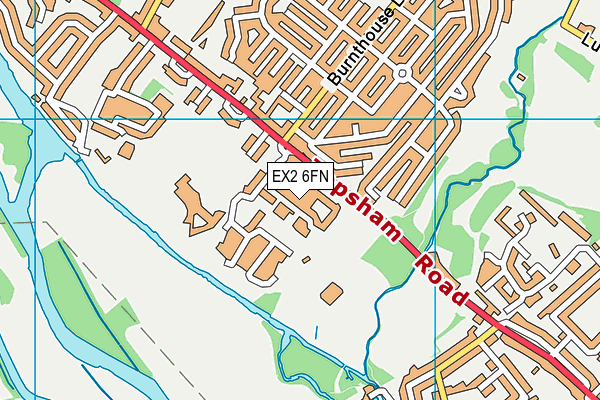EX2 6FN map - OS VectorMap District (Ordnance Survey)
