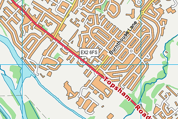 EX2 6FS map - OS VectorMap District (Ordnance Survey)