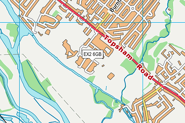 EX2 6GB map - OS VectorMap District (Ordnance Survey)