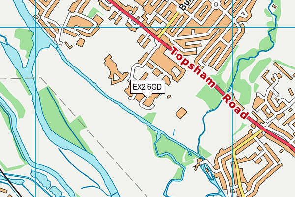 EX2 6GD map - OS VectorMap District (Ordnance Survey)