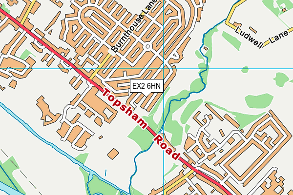 EX2 6HN map - OS VectorMap District (Ordnance Survey)
