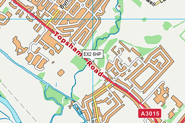 EX2 6HP map - OS VectorMap District (Ordnance Survey)