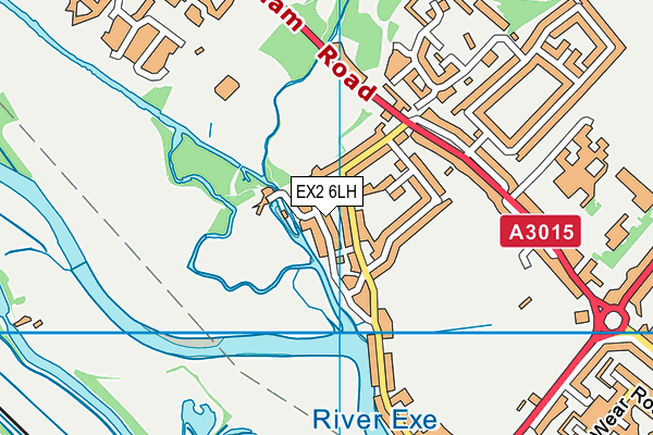 EX2 6LH map - OS VectorMap District (Ordnance Survey)