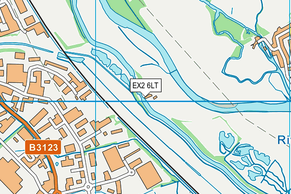 EX2 6LT map - OS VectorMap District (Ordnance Survey)