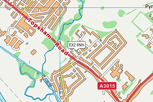 EX2 6NH map - OS VectorMap District (Ordnance Survey)
