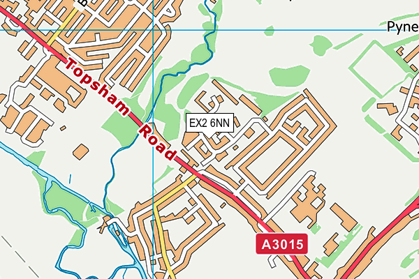 EX2 6NN map - OS VectorMap District (Ordnance Survey)