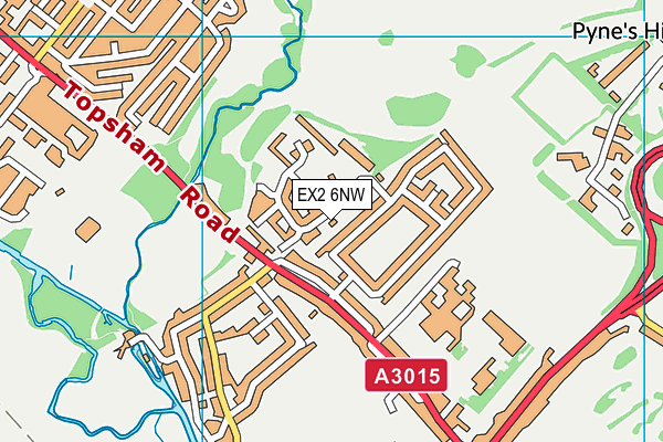 EX2 6NW map - OS VectorMap District (Ordnance Survey)