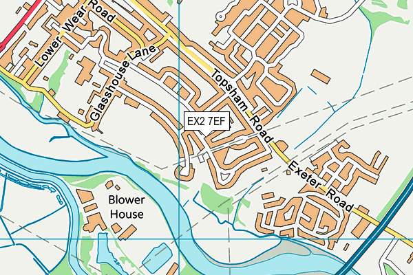 EX2 7EF map - OS VectorMap District (Ordnance Survey)