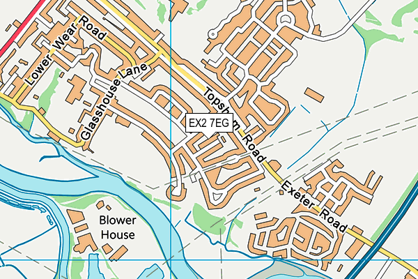 EX2 7EG map - OS VectorMap District (Ordnance Survey)