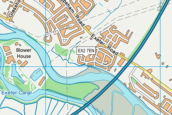 EX2 7EN map - OS VectorMap District (Ordnance Survey)