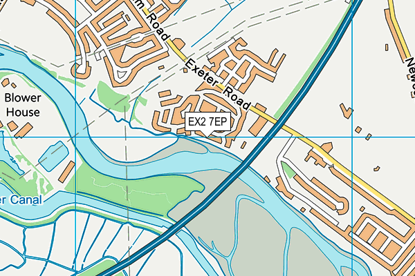 EX2 7EP map - OS VectorMap District (Ordnance Survey)