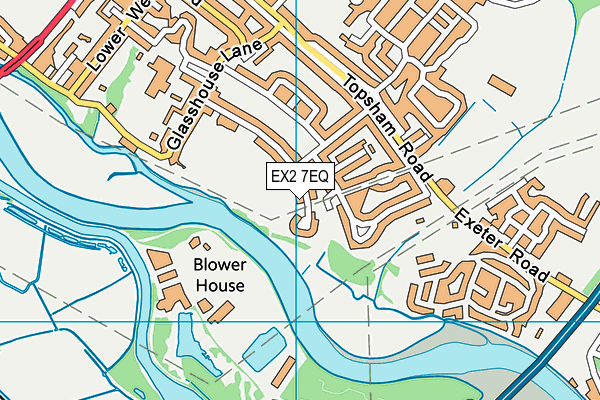 EX2 7EQ map - OS VectorMap District (Ordnance Survey)
