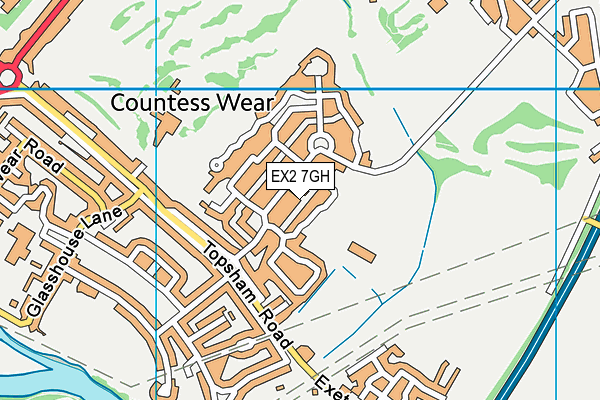 EX2 7GH map - OS VectorMap District (Ordnance Survey)