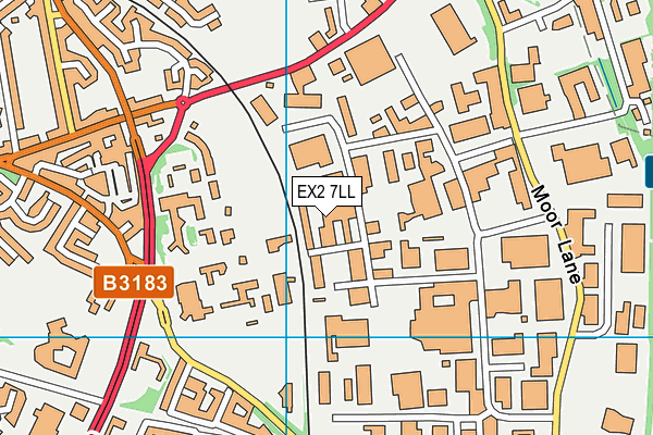 EX2 7LL map - OS VectorMap District (Ordnance Survey)