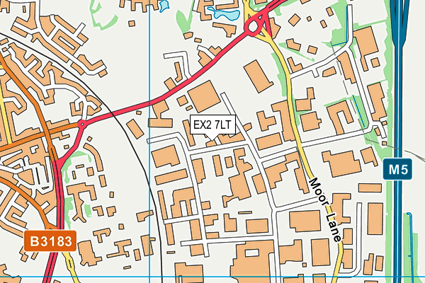 EX2 7LT map - OS VectorMap District (Ordnance Survey)