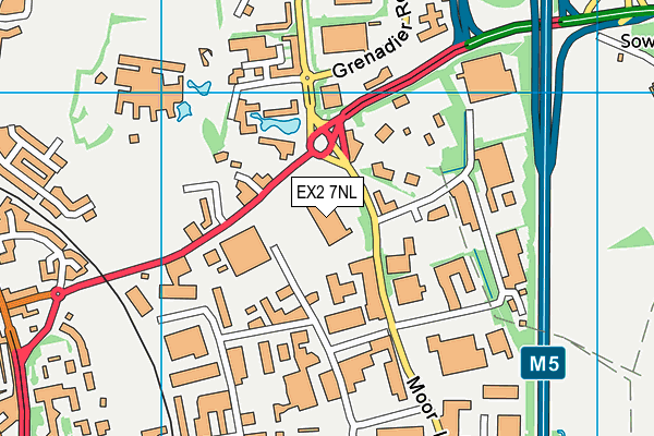 EX2 7NL map - OS VectorMap District (Ordnance Survey)