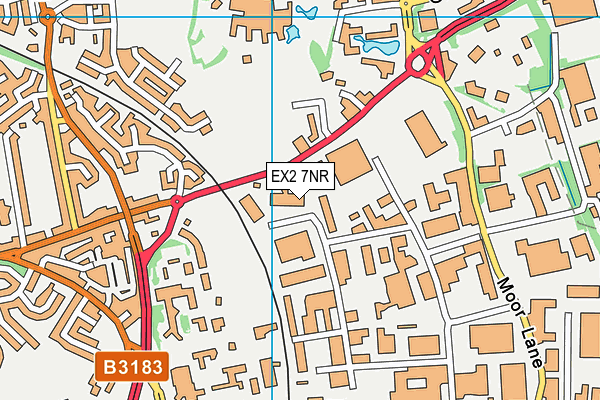 EX2 7NR map - OS VectorMap District (Ordnance Survey)